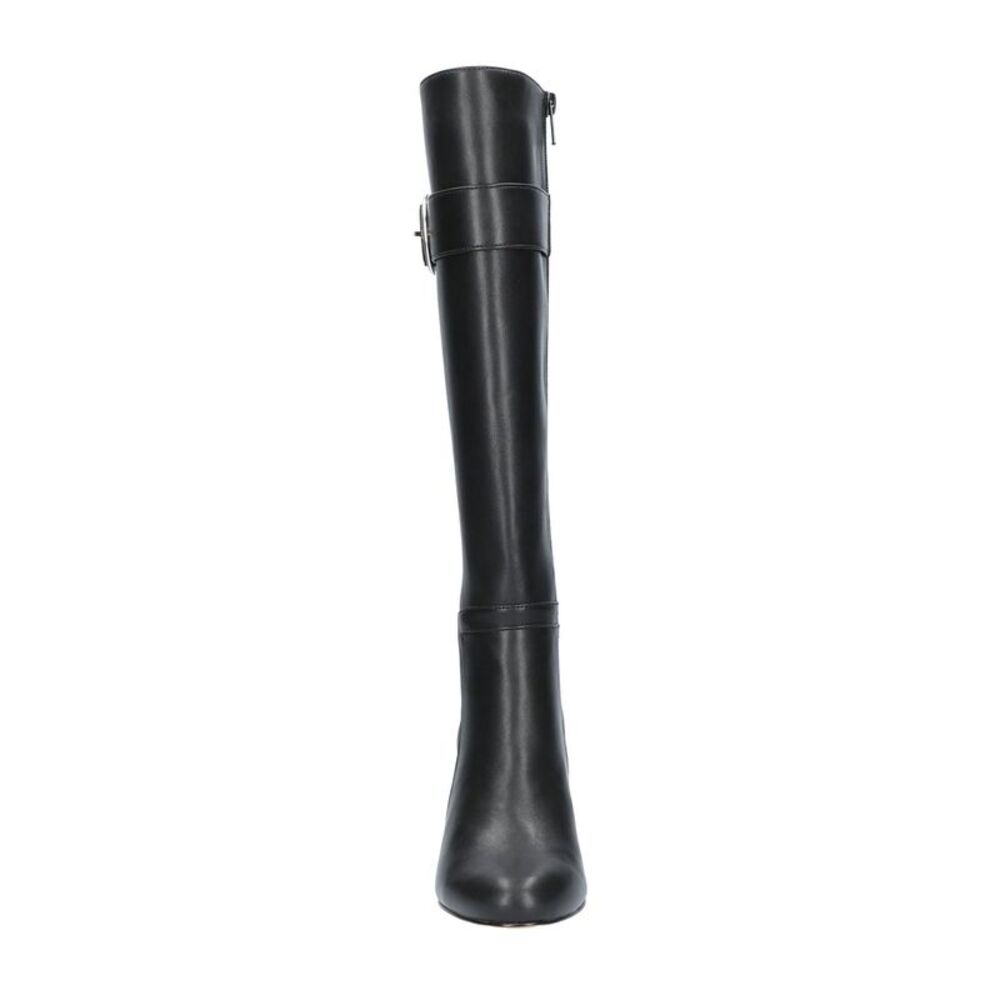 BELLA VITA Womens Black Heel Wide Calf Braxton Round Toe Block Heel Boots 5.5 - Picture 3 of 4